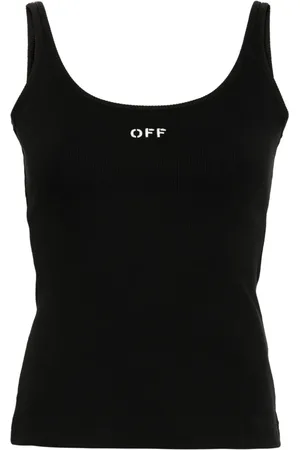 OFF-WHITE Off Stamp ribbed-knit tank top