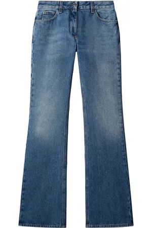 OFF-WHITE Mid-rise flared jeans