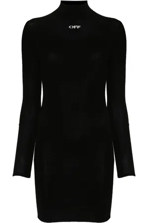 OFF-WHITE Off Stamp embroidered mini dress