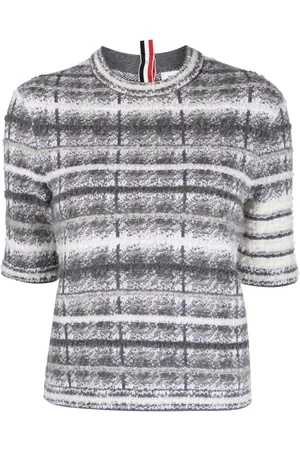 Thom Browne Tartan-check-pattern T-shirt