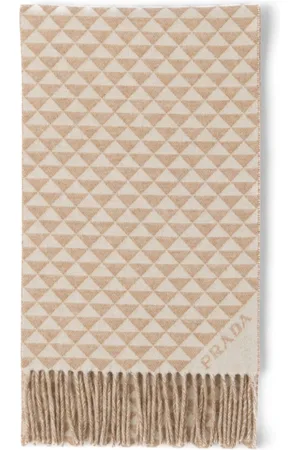 Prada Symbole reversible wool-cashmere scarf