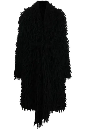 ANDREADAMO Faux-fur belted coat