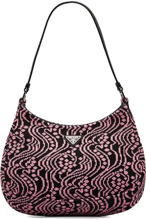 Prada 2020-2021 jacquard-pattern Cleo shoulder bag