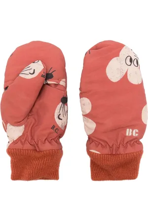 Bobo Choses Mouse logo-embroidered mittens