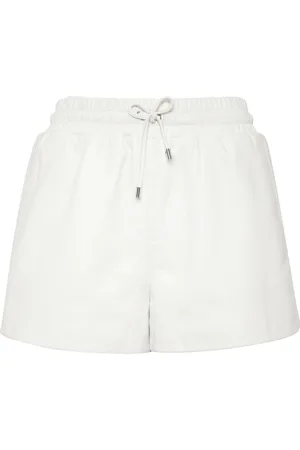 Philipp Plein Logo-plaque leather shorts