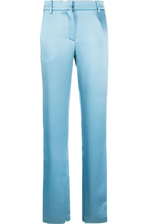 MAGDA BUTRYM Silk satin straight-leg trousers