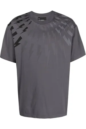 Neil Barrett Thunderbolt-print cotton T-shirt