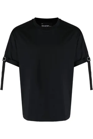 Neil Barrett Buckle-strap cotton T-shirt
