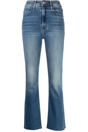 Mother The Hustler flared cropped jeans