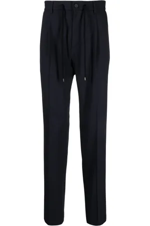 PESERICO SIGN Drawstring-waist tapered trousers