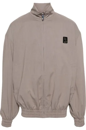 GCDS Logo-appliqué drop-shoulder jacket