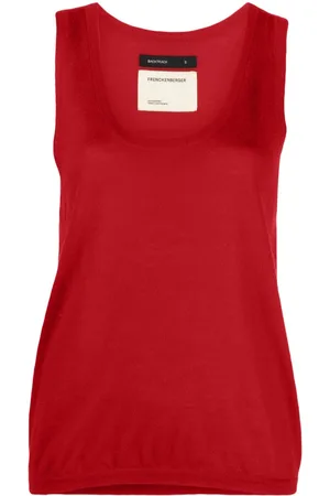 Frenckenberger Sleeveless cashmere knitted top