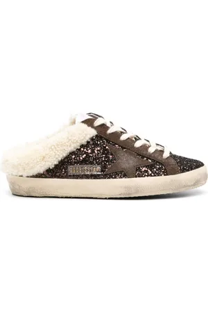 Golden Goose Super-Star glitter mules