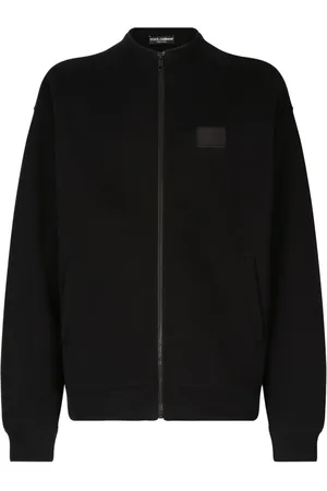 Dolce & Gabbana Logo-appliqué zip-up sweatshirt