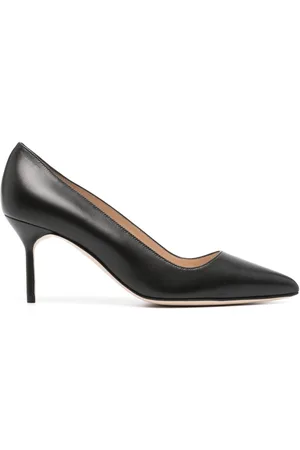 Manolo Blahnik 70mm Tora leather pumps