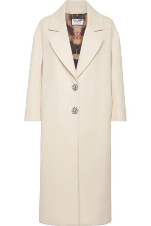 Philipp Plein Crystal-embroidered skull coat