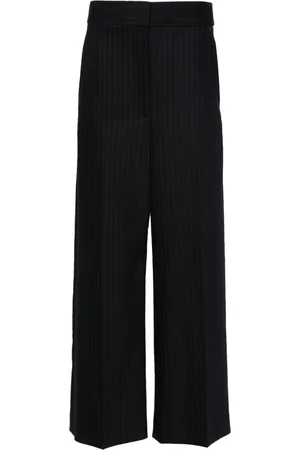 Khaite High-waisted wide-leg trousers