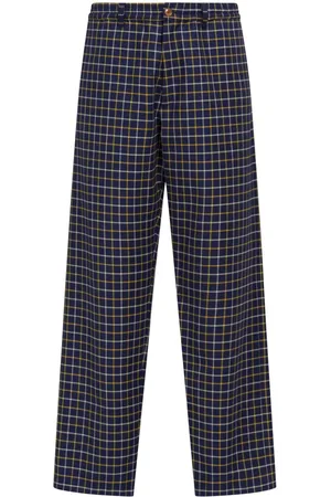 Marni Check-pattern straight-leg trousers