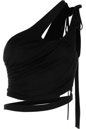 ANDREADAMO Cut-out draped cropped top