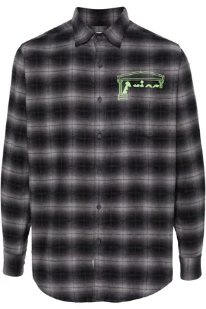 ARIES Plaid-check flannel shirt