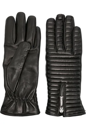 MOORER Quilted leather gloves