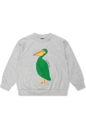 Mini Rodini Pelican organic-cotton sweatshirt