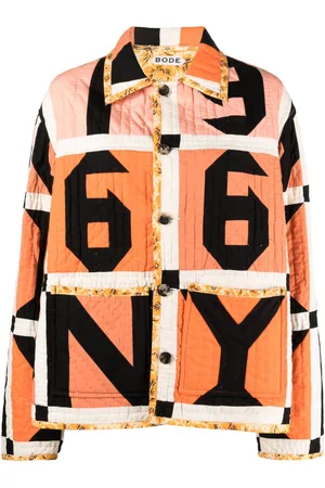 BODE Letter Block patchwork shirt jacket