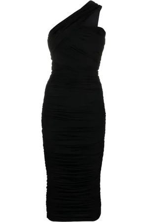 CHIARA BONI Tazia ruched one-shoulder midi dress