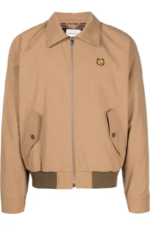 Maison Kitsuné Bold Fox Head-appliqué gabardine jacket
