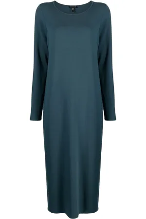 Eileen Fisher Crew-neck shift midi dress