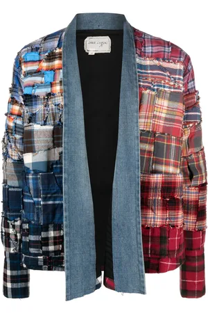 GREG LAUREN Panelled cotton jacket