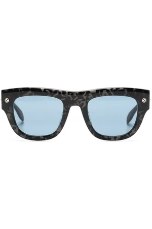 Alexander McQueen Stud-detailed tinted sunglasses