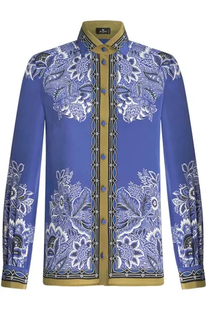 Etro Bandana-print silk crepe shirt