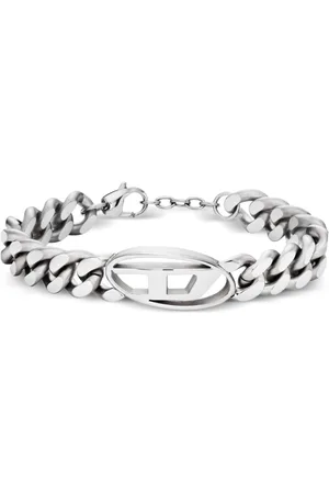 Diesel Dx1432 logo-plaque bracelet
