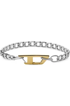 Diesel Dx1338 logo-plaque bracelet