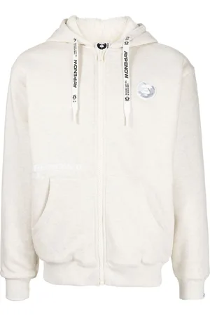 A Bathing Ape Logo-appliqué hooded jacket