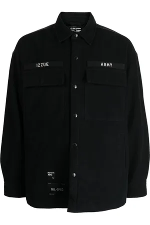 Izzue Slogan-print denim jacket