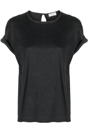 Brunello Cucinelli Keyhole-detail cotton T-shirt