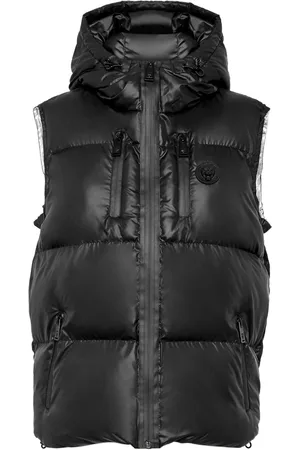 Philipp Plein Logo-print puffer gilet