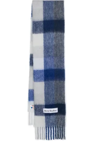 Acne Studios Logo-appliqué checked scarf