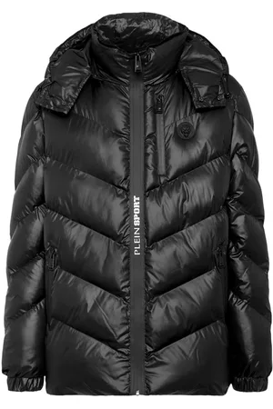 Philipp Plein Tiger-embroidered quilted coat