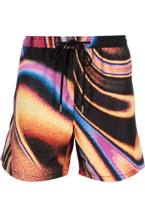 KSUBI Mind State abstract-print swim shorts