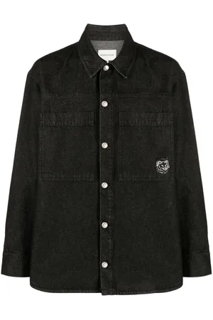 Maison Kitsuné Tiger Head cotton shirt jacket