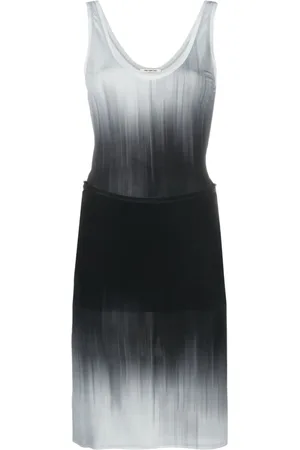 Peter Do Faded-effect detachable-panel dress