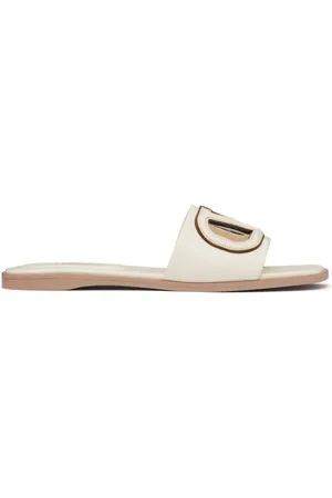 VALENTINO GARAVANI VLogo Signature flat leather sandals