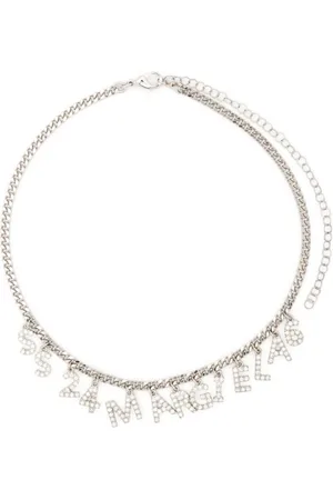 Maison Margiela Logo-charm chain-link necklace