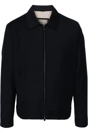 corneliani Spread-collar zip-up jacket