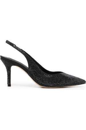 Nícoli Kimaya 80mm crystal-embellished slingback pumps