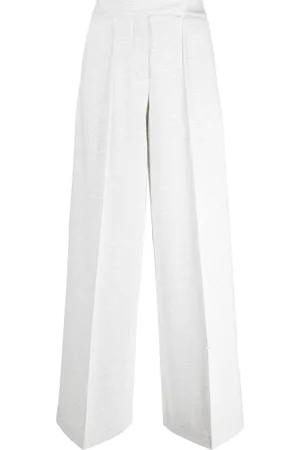 Dorothee Schumacher Pressed-crease concealed-fastening tailored trousers