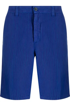 120% Lino Striped linen Bermuda shorts